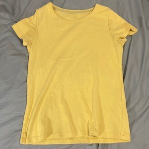 plain yellow T-shirt